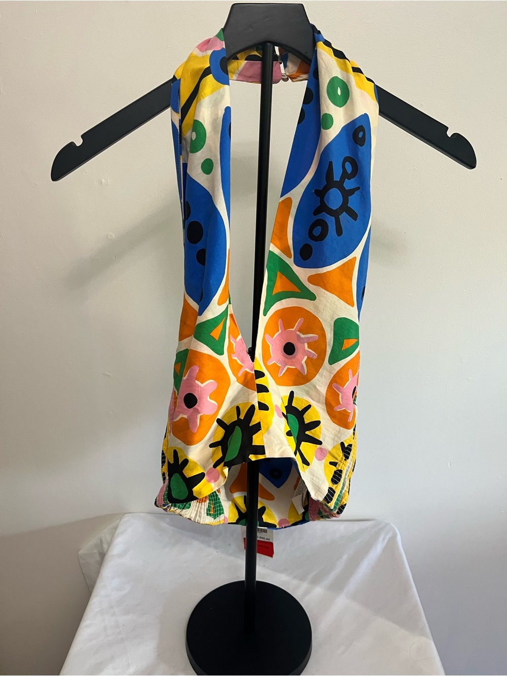 Zara Multicolor Floral-Print Scarf Tank Top